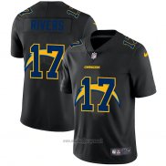 Maglia NFL Limited Los Angeles Chargers Rivers Logo Dual Overlap Nero