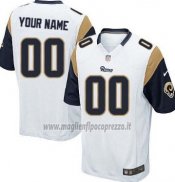 Maglia NFL Limited Los Angeles Rams Personalizzate Bianco