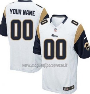 Maglia NFL Limited Los Angeles Rams Personalizzate Bianco