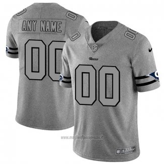 Maglia NFL Limited Los Angeles Rams Personalizzate Team Logo Gridiron Grigio