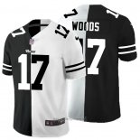 Maglia NFL Limited Los Angeles Rams Woods Black White Split