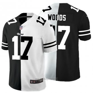Maglia NFL Limited Los Angeles Rams Woods Black White Split