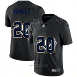 Maglia NFL Limited Los Angeles Rams Ramsey Logo Dual Overlap Nero