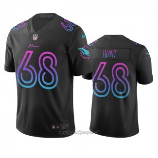 Maglia NFL Limited Miami Dolphins Robert Hunt Citta Edition Nero