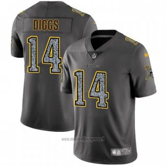 Maglia NFL Limited Minnesota Vikings Diggs Static Fashion Grigio