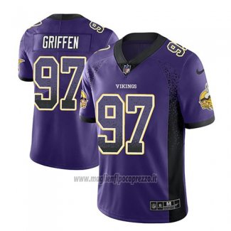 Maglia NFL Limited Minnesota Vikings Everson Griffen Viola 2018 Rush Drift Fashion
