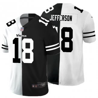 Maglia NFL Limited Minnesota Vikings Jefferson White Black Split