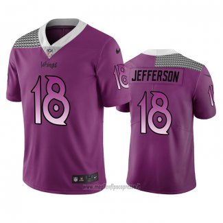 Maglia NFL Limited Minnesota Vikings Justin Jefferson Citta Edition Viola