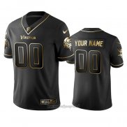 Maglia NFL Limited Minnesota Vikings Personalizzate Golden Edition Nero