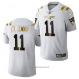 Maglia NFL Limited New England Patriots Julian Edelman Golden Edition 2020 Bianco