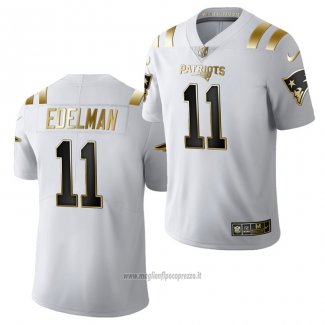 Maglia NFL Limited New England Patriots Julian Edelman Golden Edition 2020 Bianco