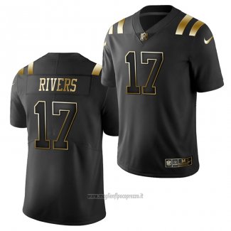 Maglia NFL Limited New England Patriots Philip Rivers Golden Edition Nero