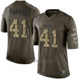 Maglia NFL Limited New Orleans Saints 41 Alvin Kamara Verde Stitched 2015 Salute To Service