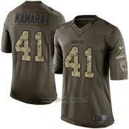 Maglia NFL Limited New Orleans Saints 41 Alvin Kamara Verde Stitched 2015 Salute To Service