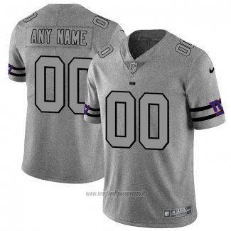 Maglia NFL Limited New York Giants Personalizzate Team Logo Gridiron Grigio