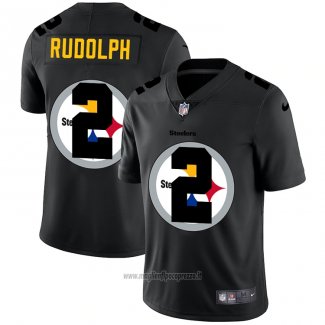 Maglia NFL Limited Pittsburgh Steelers Rudolph Logo Dual Overlap Nero