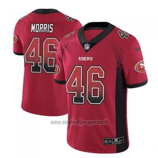 Maglia NFL Limited San Francisco 49ers Alfrojo Morris Rosso 2018 Rush Drift Fashion