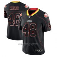 Maglia NFL Limited San Francisco 49ers Frojo Warner Nero Color Rush 2018 Lights Out