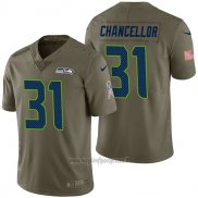 Maglia NFL Limited Seattle Seahawks 31 Kam Chancellor 2017 Salute To Service Verde