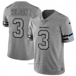 Maglia NFL Limited Seattle Seahawks Wilson Team Logo Gridiron Grigio