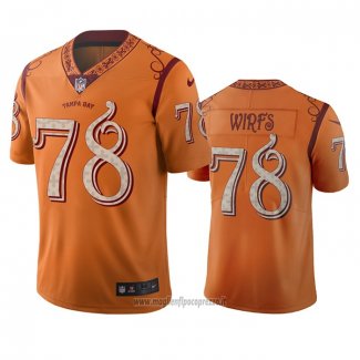 Maglia NFL Limited Tampa Bay Buccaneers Tristan Wirfs Citta Edition Arancione