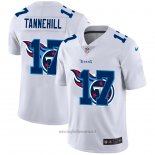 Maglia NFL Limited Tennessee Titans Tannehill Logo Dual Overlap Bianco