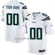 Maglia NFL Los Angeles Chargers Personalizzate Bianco