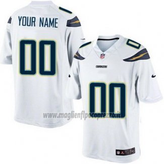 Maglia NFL Los Angeles Chargers Personalizzate Bianco