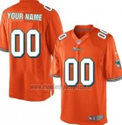 Maglia NFL Miami Dolphins Personalizzate Arancione