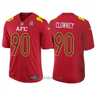 Maglia NFL Pro Bowl AFC Clowney 2017 Rosso