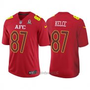 Maglia NFL Pro Bowl AFC Kelce 2017 Rosso