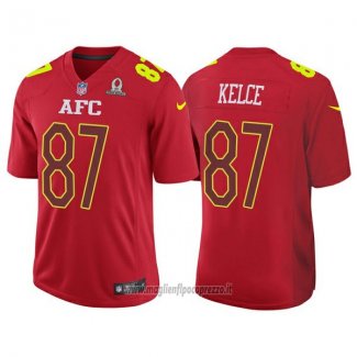 Maglia NFL Pro Bowl AFC Kelce 2017 Rosso