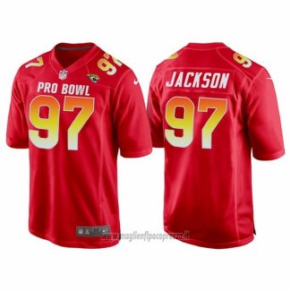 Maglia NFL Pro Bowl Jacksonville Jaguars 97 Malik Jackson AFC 2018 Rosso