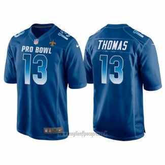 Maglia NFL Pro Bowl New Orleans Saints 13 Michael Thomas NFC 2018 Blu