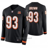 Maglia NFL Therma Manica Lunga Cincinnati Bengals Andrew Brown Nero