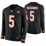 Maglia NFL Therma Manica Lunga Cincinnati Bengals Christian Hackenberg Nero