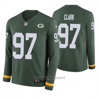 Maglia NFL Therma Manica Lunga Green Bay Packers Kenny Clark Verde
