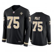 Maglia NFL Therma Manica Lunga New Orleans Saints Andrus Peat Nero