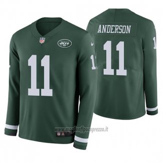 Maglia NFL Therma Manica Lunga New York Jets Robby Anderson Verde