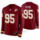 Maglia NFL Therma Manica Lunga Washington Commanders Daron Payne Rosso