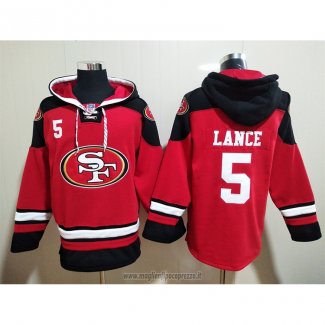 Felpa con Cappuccio San Francisco 49ers Trey Lance Rosso