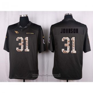 Maglia NFL Anthracite Arizona Cardinals Johnson 2016 Salute To Service