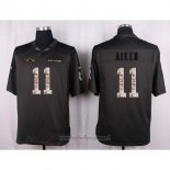 Maglia NFL Anthracite Baltimore Ravens Aiken Apagado Salute To Service 2016 Grigio