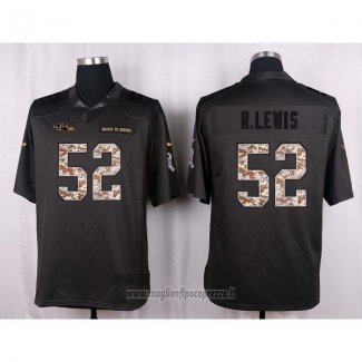 Maglia NFL Anthracite Baltimore Ravens R.lewis Apagado Salute To Service 2016 Grigio