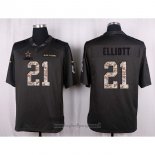 Maglia NFL Anthracite Dallas Cowboys Elliott 2016 Salute To Service