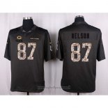 Maglia NFL Anthracite Green Bay Packers Nelson 2016 Salute To Service