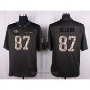 Maglia NFL Anthracite Green Bay Packers Nelson 2016 Salute To Service