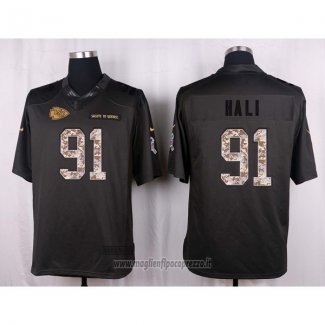 Maglia NFL Anthracite Kansas City Chiefs Hali 2016 Salute To Service