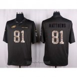 Maglia NFL Anthracite Philadelphia Eagles Matthews 2016 Salute To Service