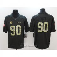 Maglia NFL Anthracite Pittsburgh Steelers 90 Watt Nero